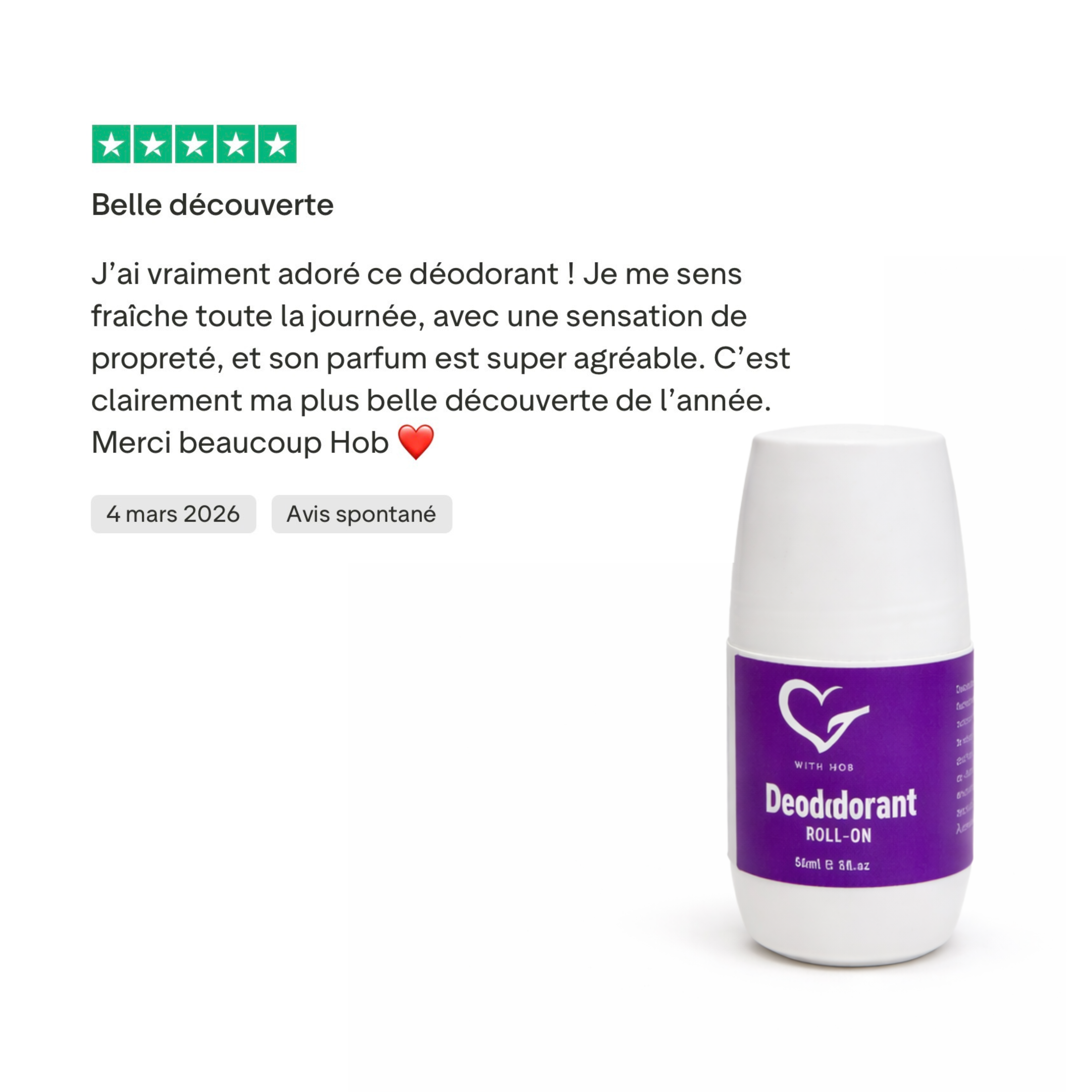Déodorant Naturel - Orchidée