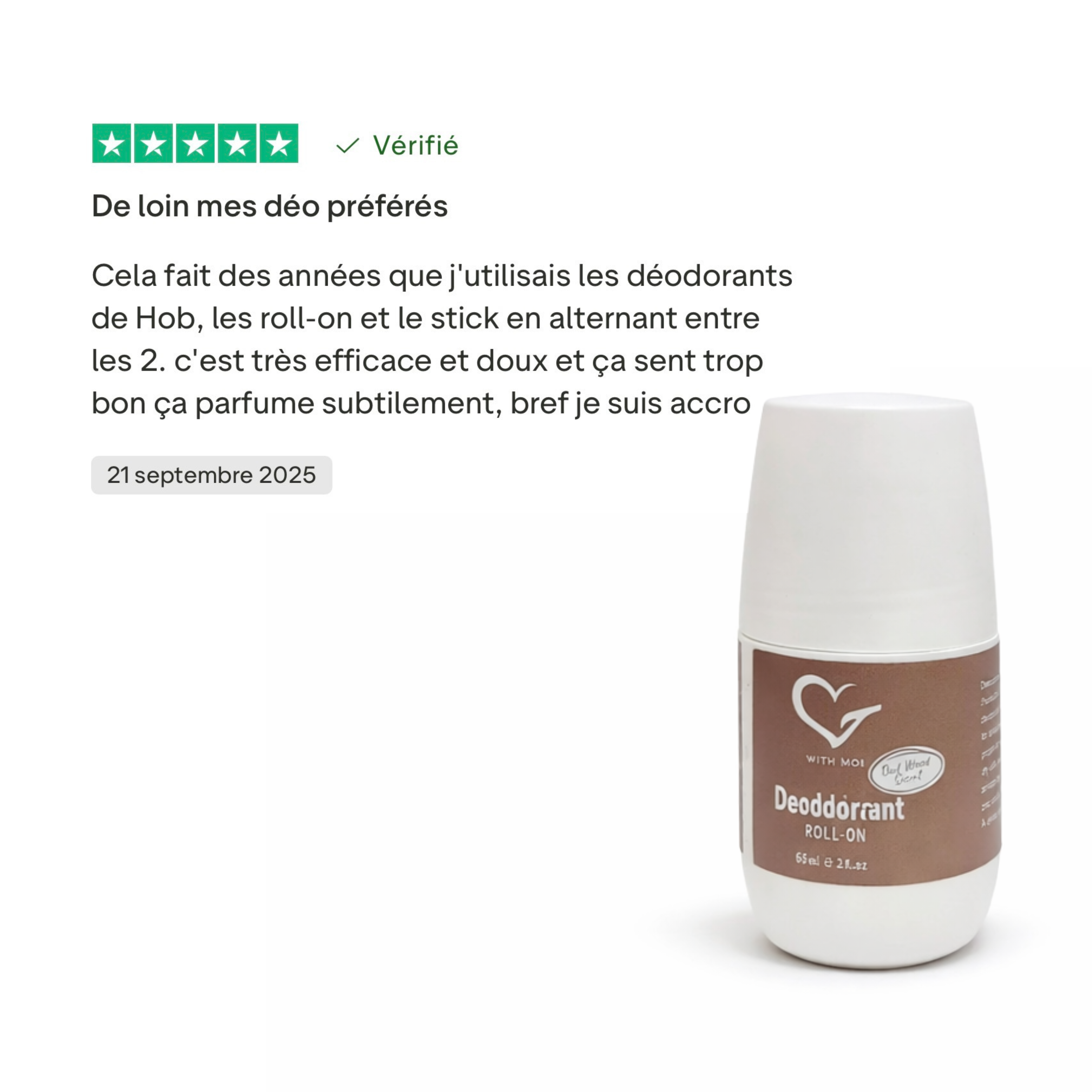 Déodorant Naturel - Bois Oud