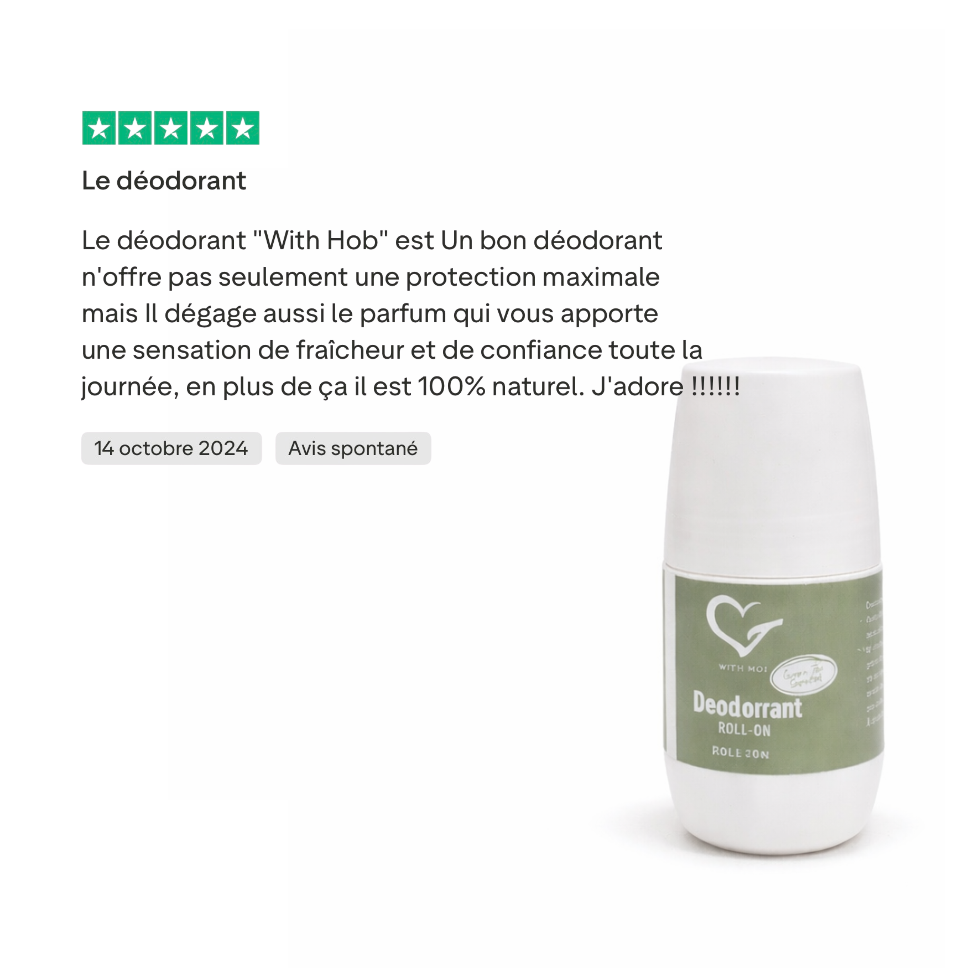 Déodorant Naturel - Thé Vert